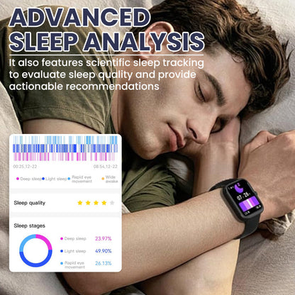 [Made and Delivered in USA] LIMETOW™ AI Laser Blood Glucose Monitoring Watch